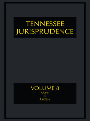 cover image of Tennessee Jurisprudence
